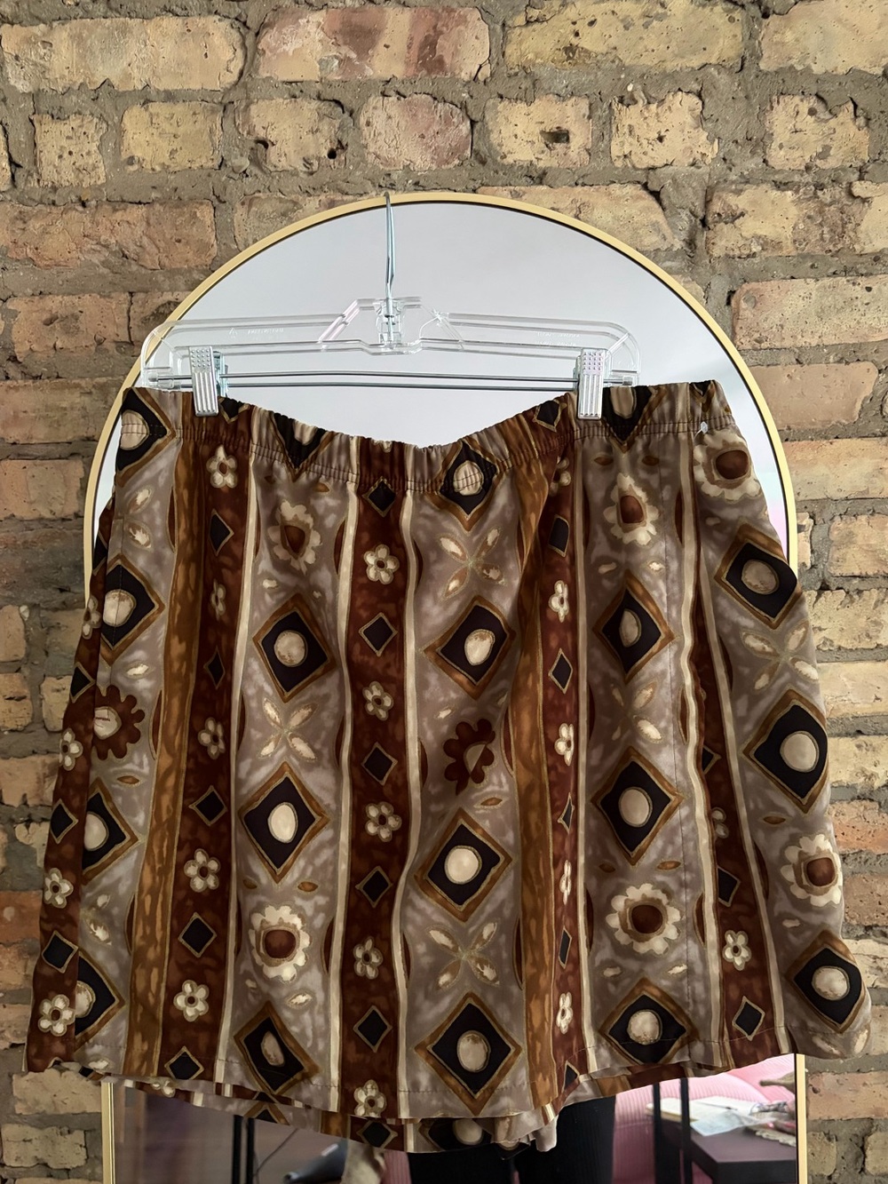 Vintage patterned skort